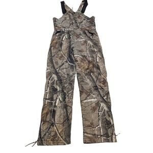 Russell Outdoors Bib Overalls Youth XL Camo Flintlock Insulated Hunting Realtree